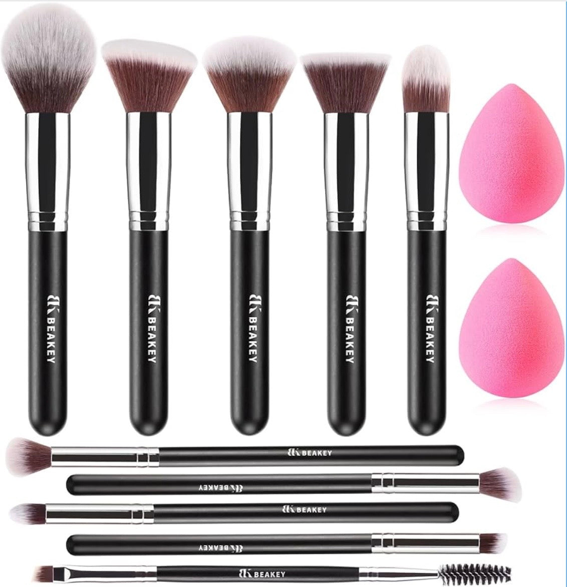 15-teiliges veganes Make-up-Pinselset