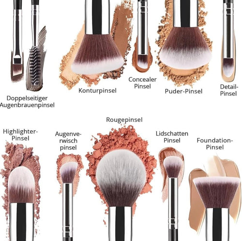 15-teiliges veganes Make-up-Pinselset