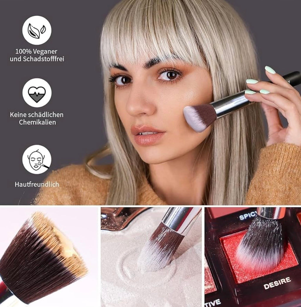 15-teiliges veganes Make-up-Pinselset