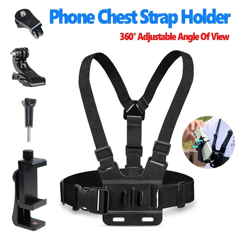 5 in 1 Mobile Phone Chest Strap