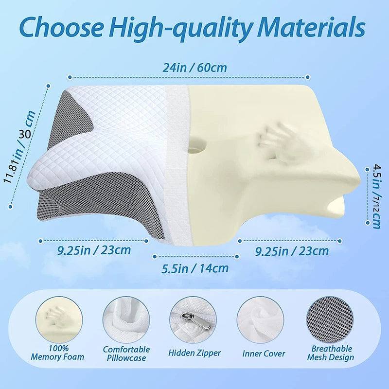 2-in-1 Memory Foam Nackenkissen