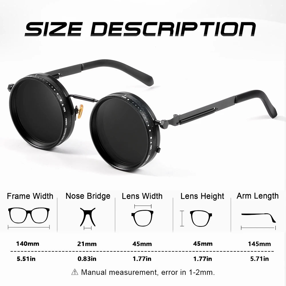 Polarisierte Runde Sonnenbrille
