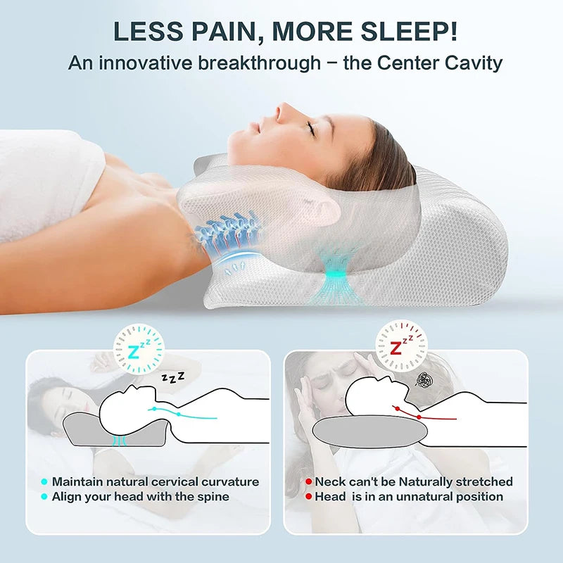 2-in-1 Memory Foam Nackenkissen