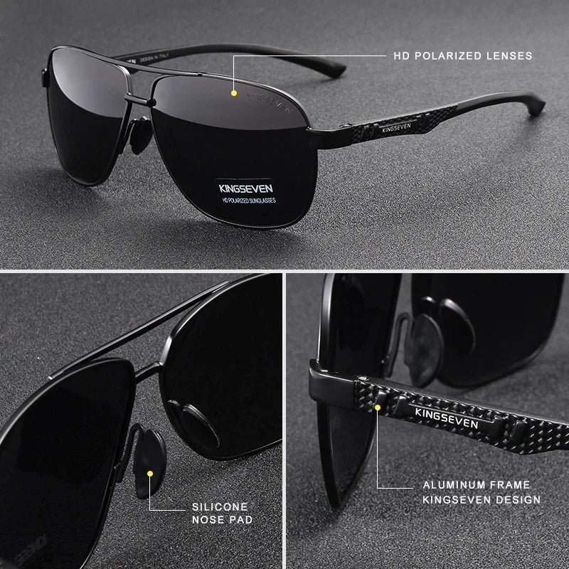 KINGSEVEN Polarisierte Pilotenbrille