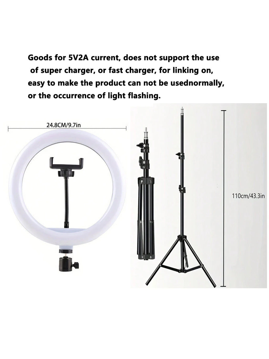 110cm tripod stand+O-clip